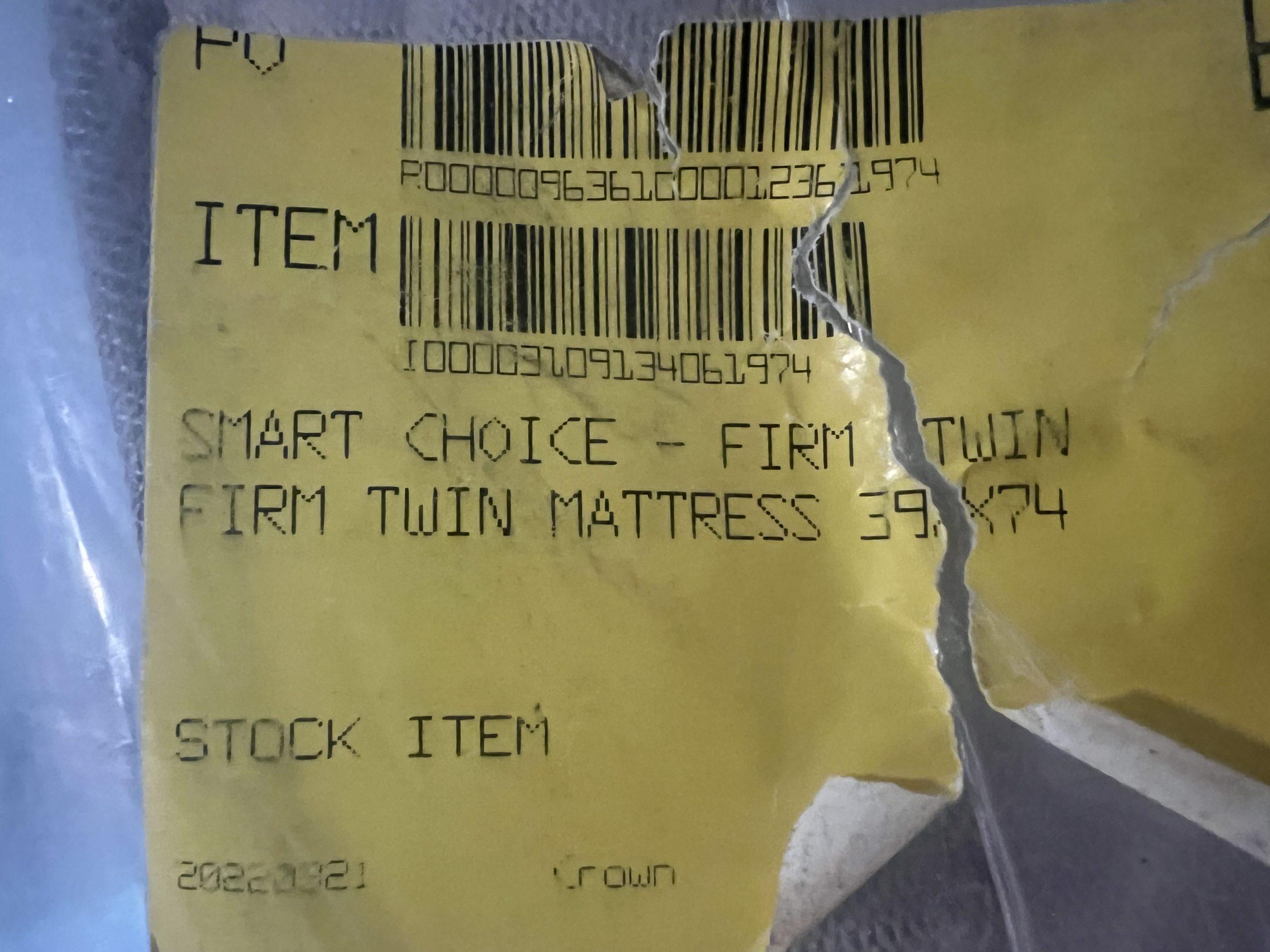Twin Mattress NEW! 39X74