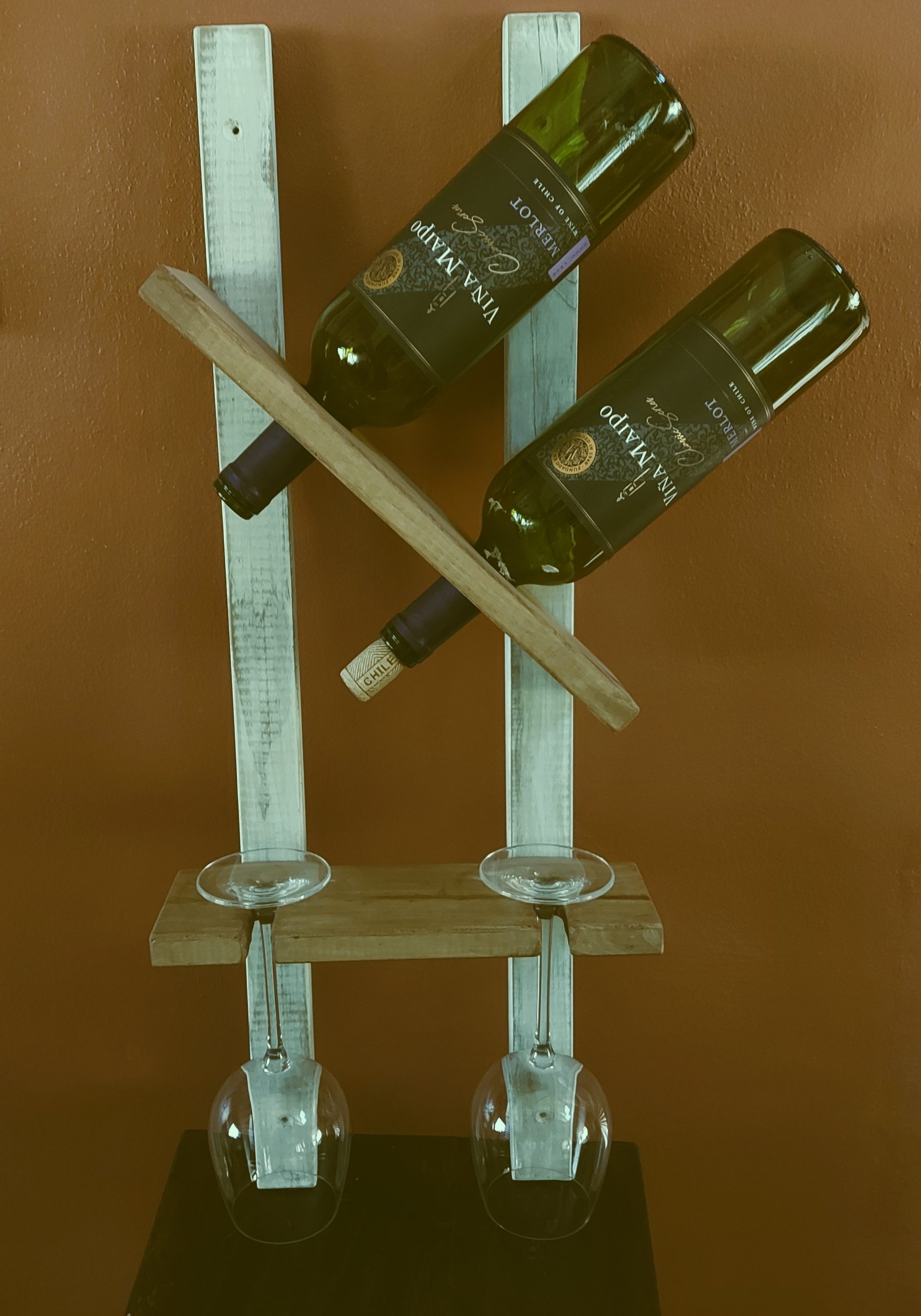 Wooden wine rack