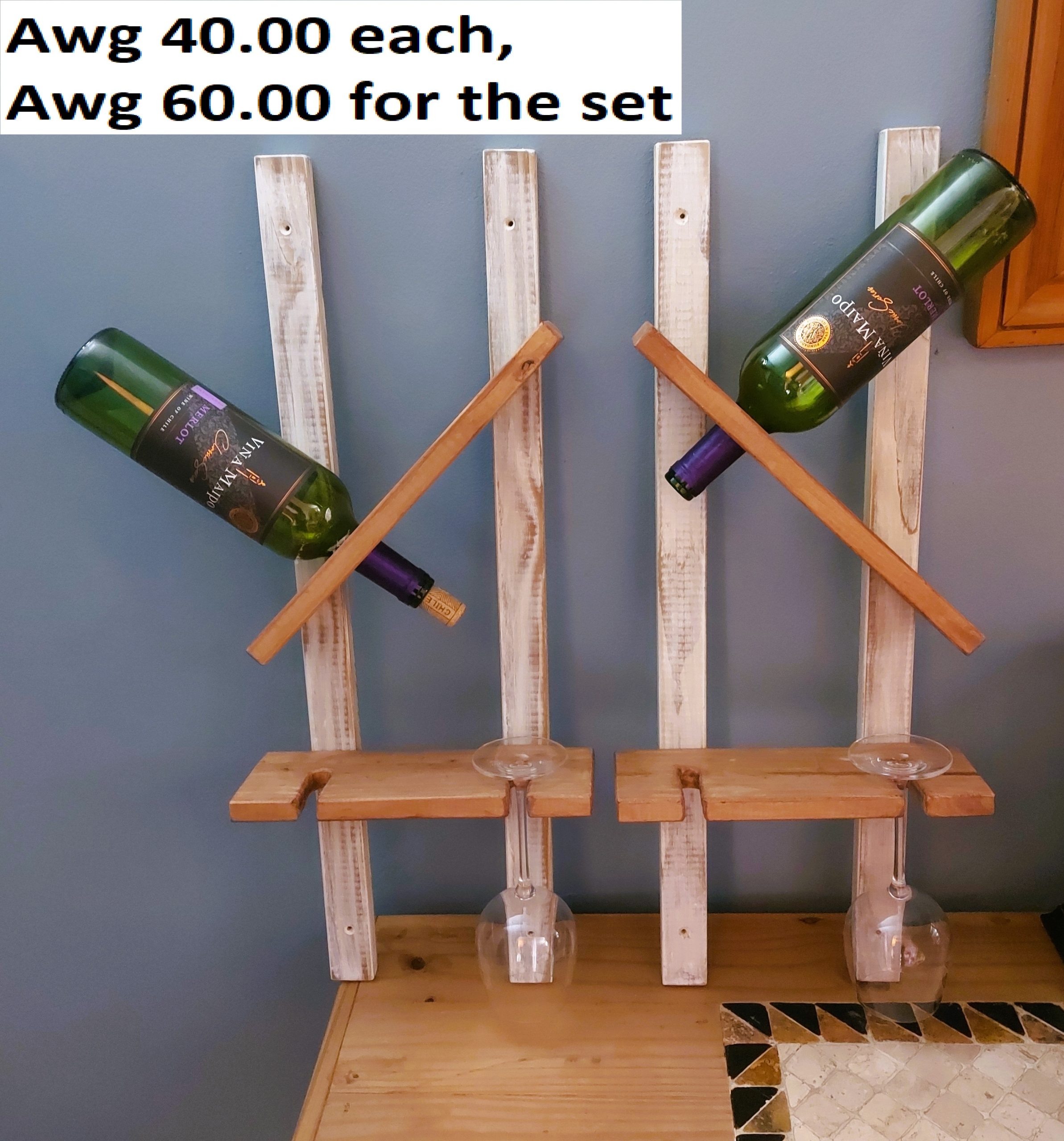 Wooden wine rack