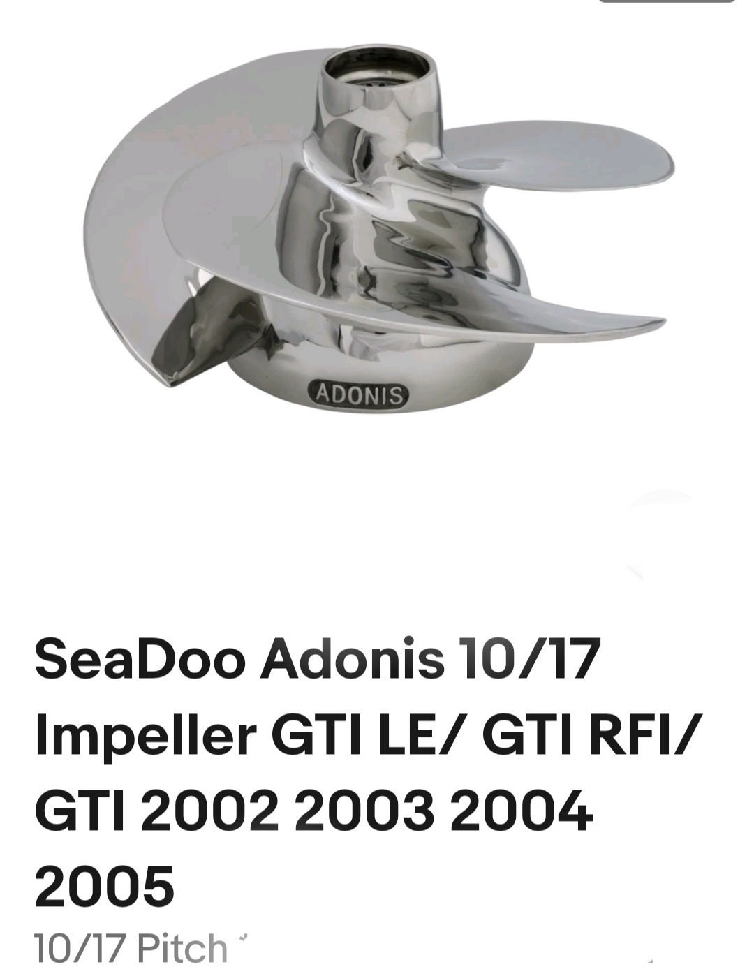 Seadoo Adonis Impeller