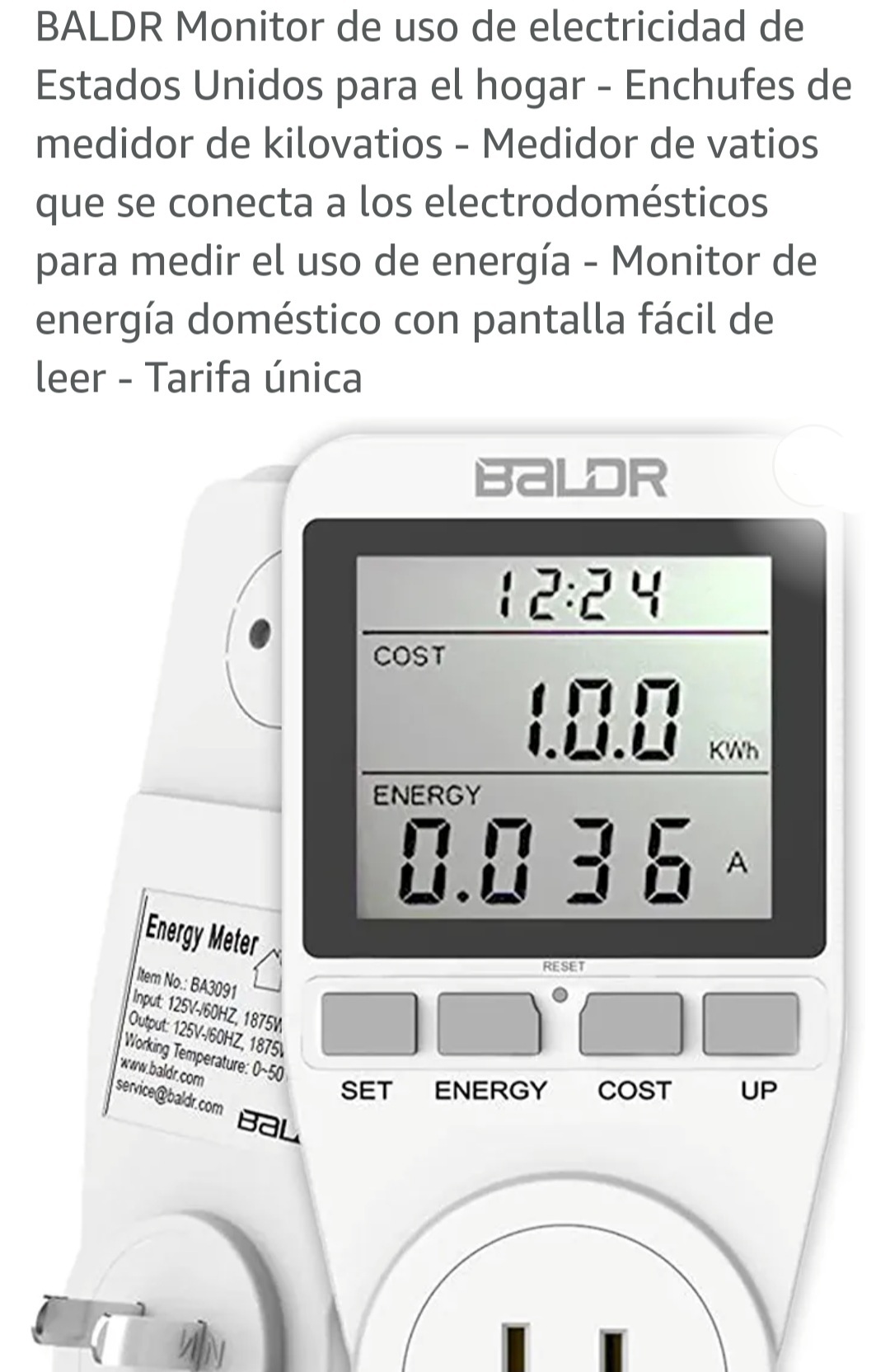 Medidor de Consumo Electric