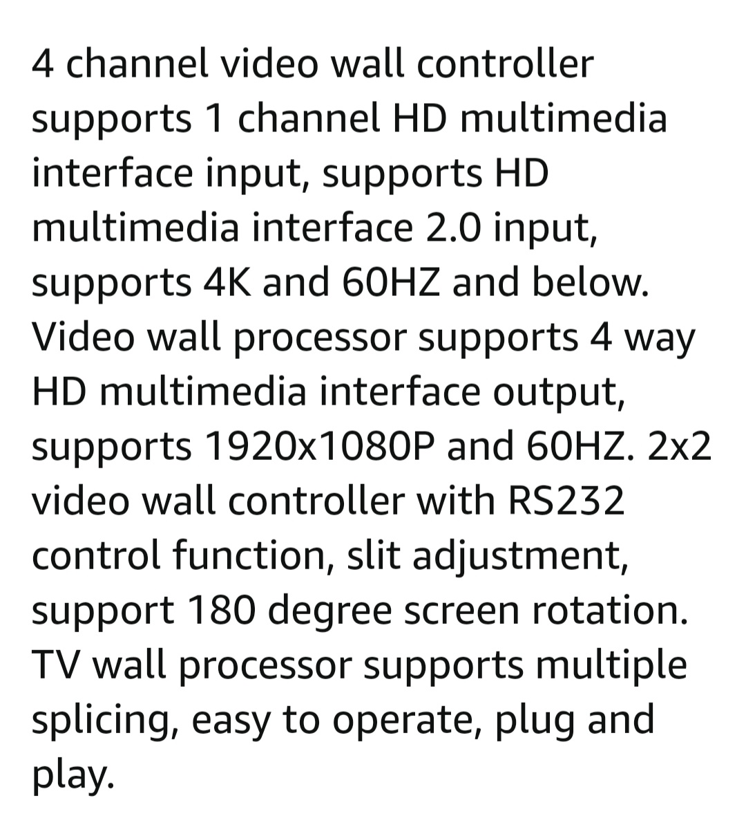 TV VIDEO WALL CONTROLLER