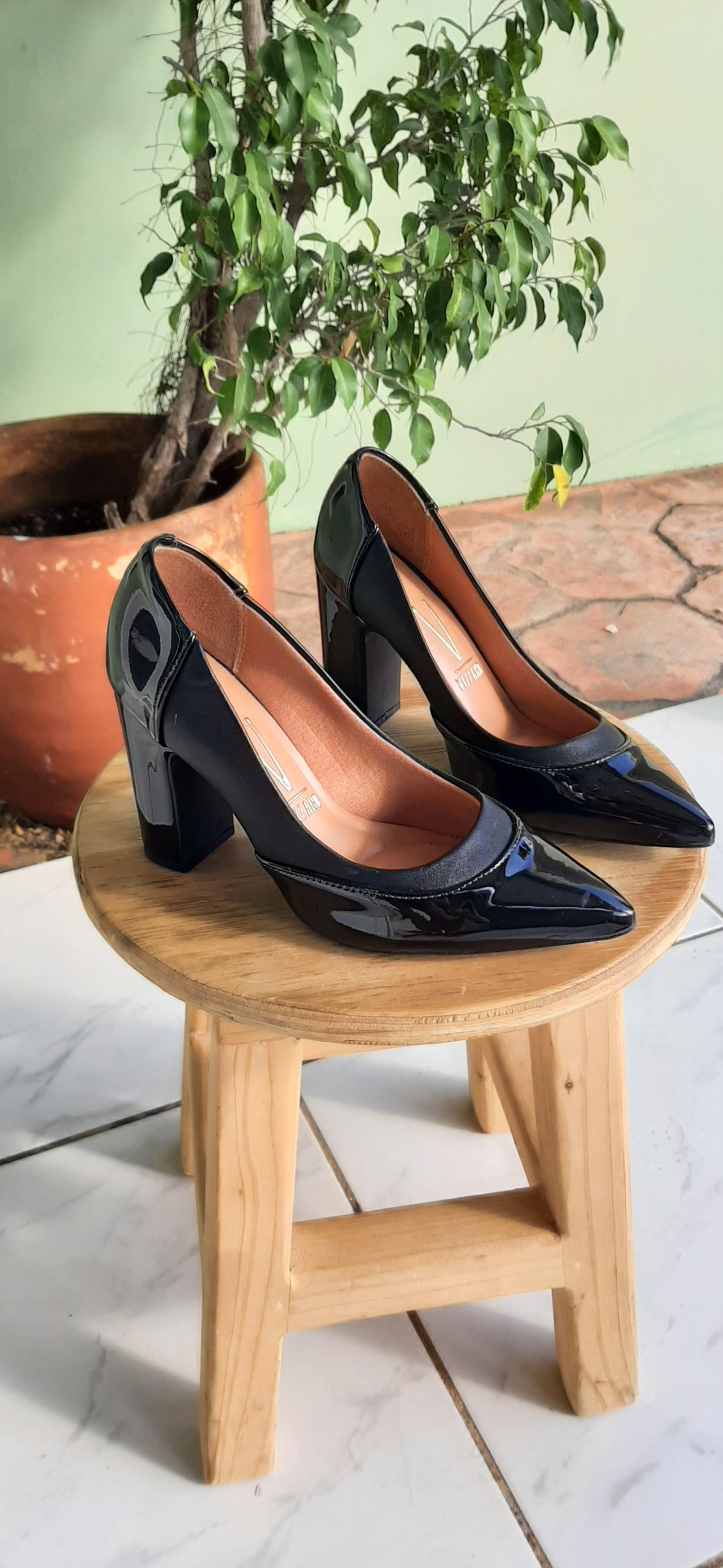 Woman’s black pump