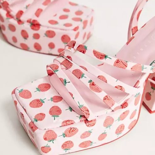 Strawberry Platform heels
