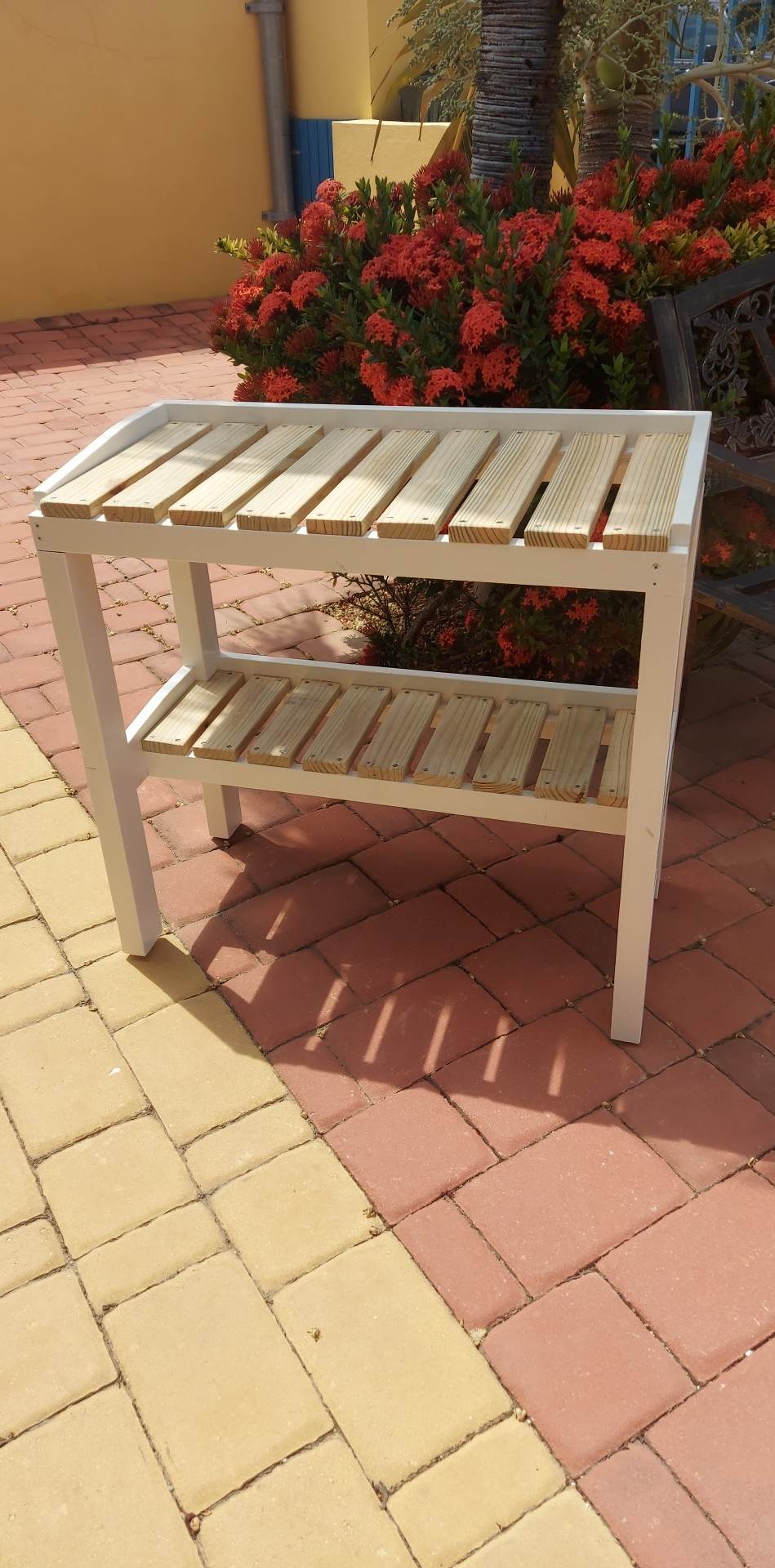 Rustic Wooden Potting Table