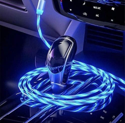 Charging cable USB LED light