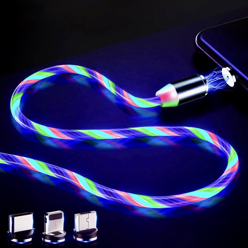 Charging cable USB LED light