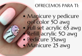 Manicure y Pedicure gel color