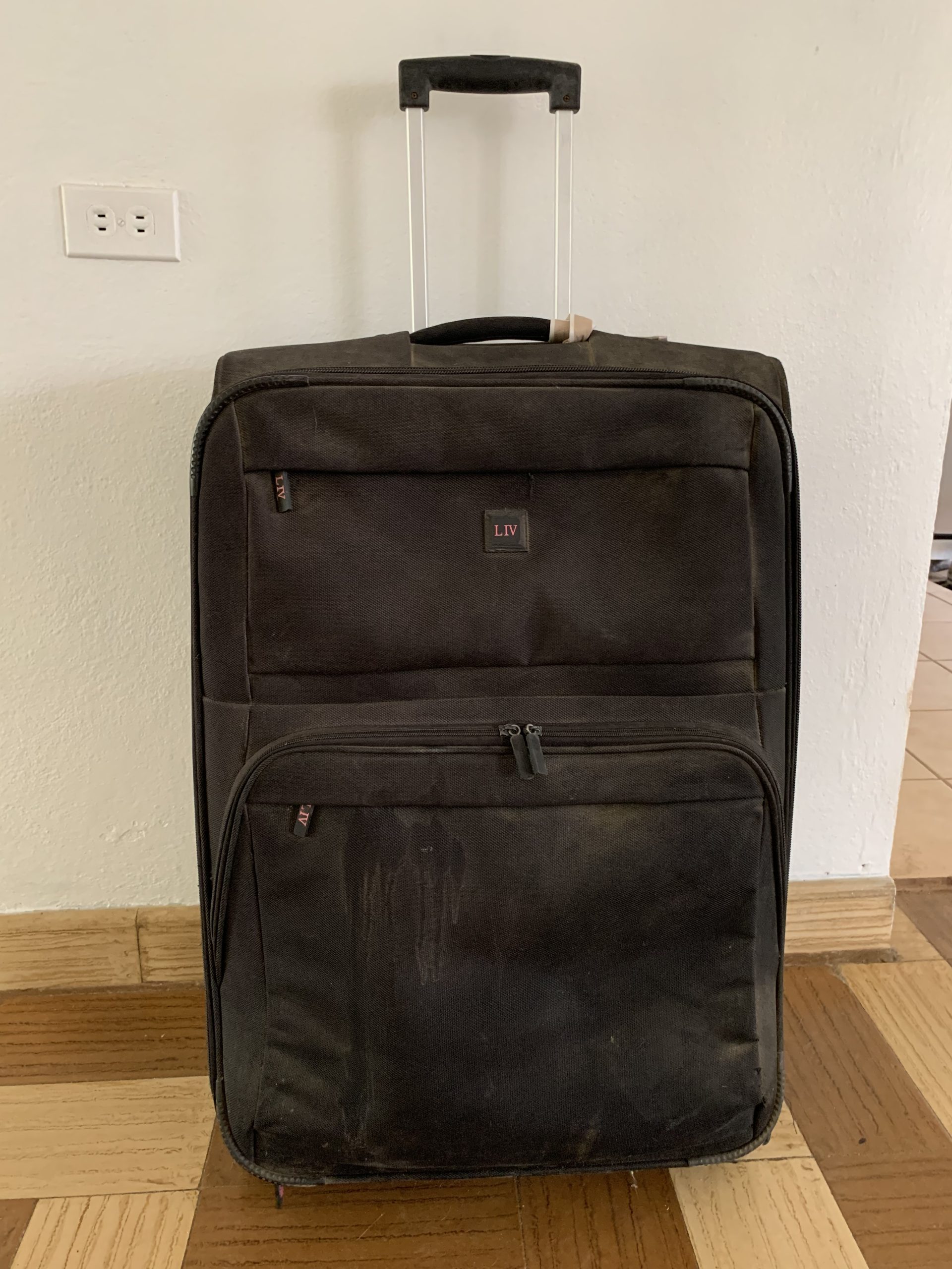 Suitcase and handbag