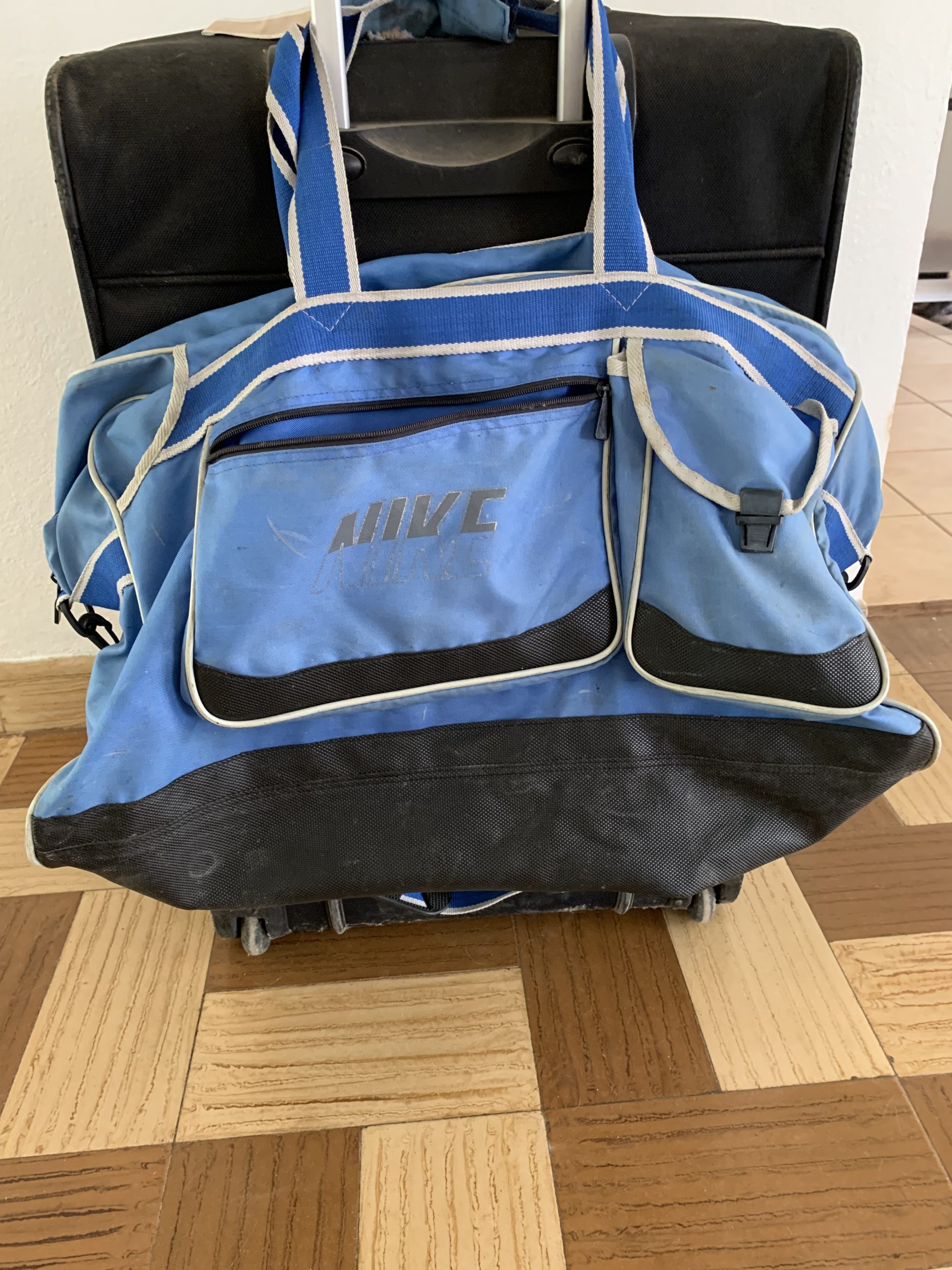 Suitcase and handbag
