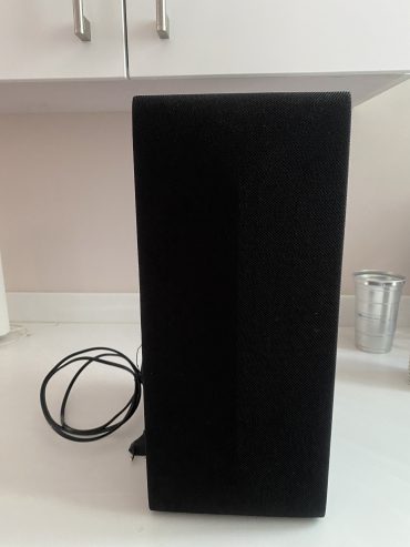 LG soundbar + subwoofer.