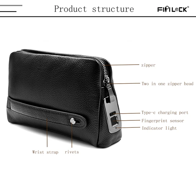 Fingerprint Mans personal bag