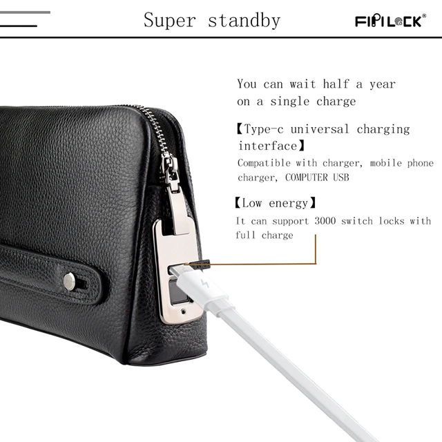 Fingerprint Mans personal bag
