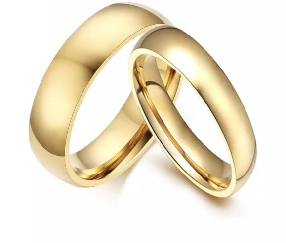 Stainless steel wedding bands