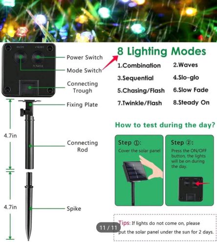 Solar stringlights multicolor