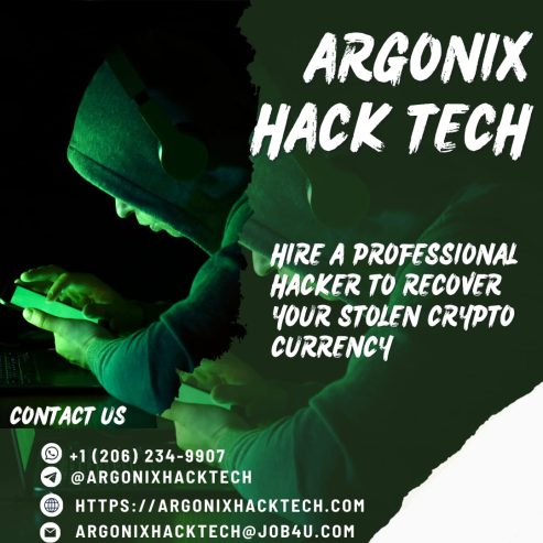 HIRE ARGONIX HACK TECH // FOR YOUR LOST CRYPTO INVESTMENT RE